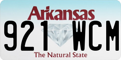 AR license plate 921WCM
