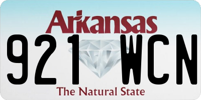 AR license plate 921WCN