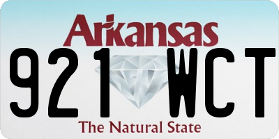 AR license plate 921WCT