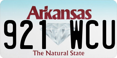 AR license plate 921WCU