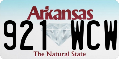 AR license plate 921WCW