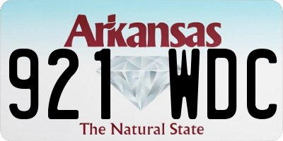 AR license plate 921WDC