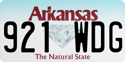 AR license plate 921WDG