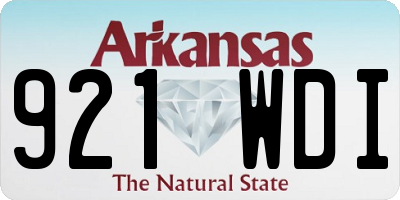 AR license plate 921WDI