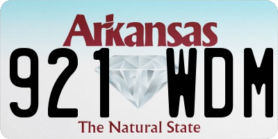 AR license plate 921WDM