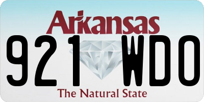 AR license plate 921WDO