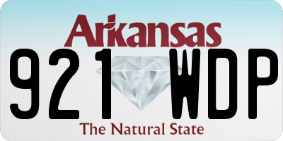 AR license plate 921WDP