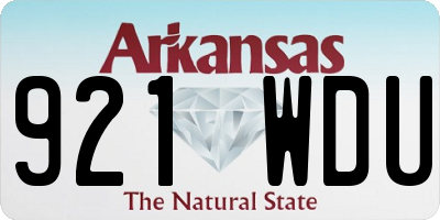 AR license plate 921WDU