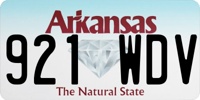 AR license plate 921WDV