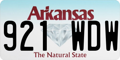 AR license plate 921WDW