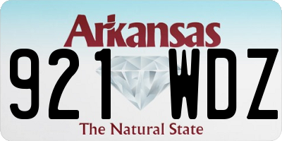 AR license plate 921WDZ