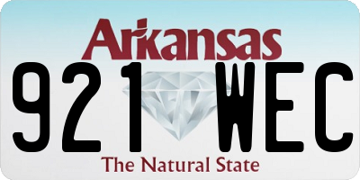 AR license plate 921WEC