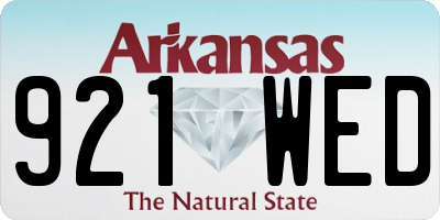 AR license plate 921WED