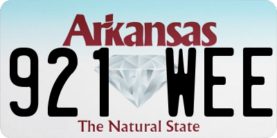 AR license plate 921WEE