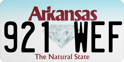 AR license plate 921WEF