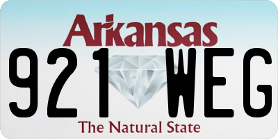 AR license plate 921WEG