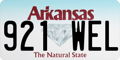 AR license plate 921WEL