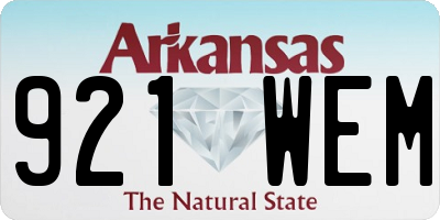AR license plate 921WEM