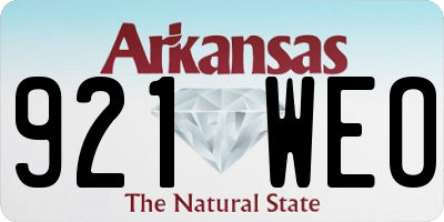 AR license plate 921WEO