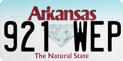 AR license plate 921WEP