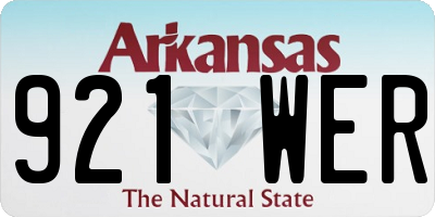 AR license plate 921WER