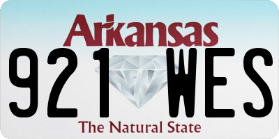 AR license plate 921WES