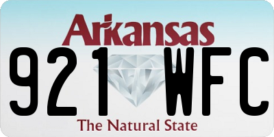 AR license plate 921WFC