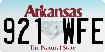 AR license plate 921WFE