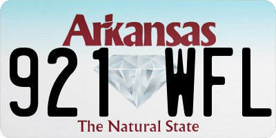 AR license plate 921WFL