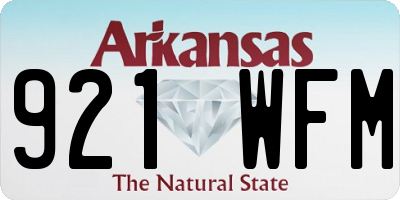 AR license plate 921WFM