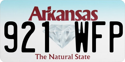 AR license plate 921WFP