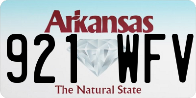 AR license plate 921WFV