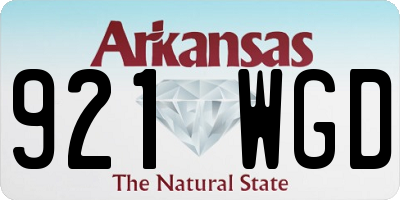 AR license plate 921WGD