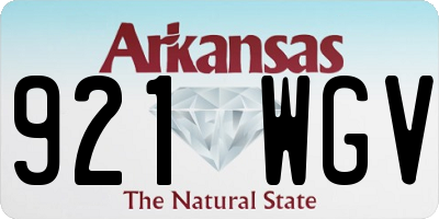 AR license plate 921WGV