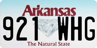 AR license plate 921WHG