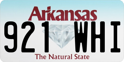 AR license plate 921WHI