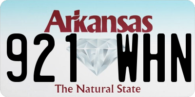 AR license plate 921WHN