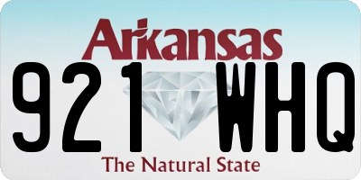 AR license plate 921WHQ