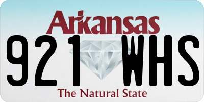 AR license plate 921WHS