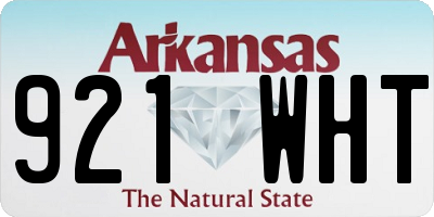 AR license plate 921WHT