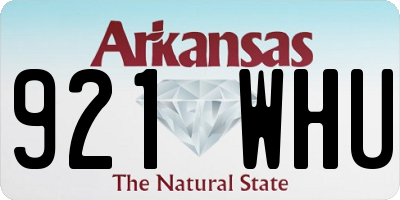 AR license plate 921WHU