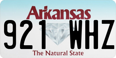 AR license plate 921WHZ
