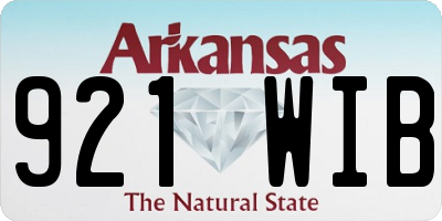 AR license plate 921WIB