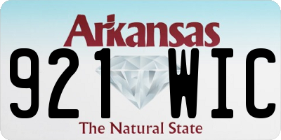 AR license plate 921WIC