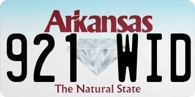 AR license plate 921WID