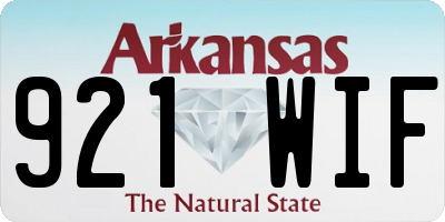 AR license plate 921WIF