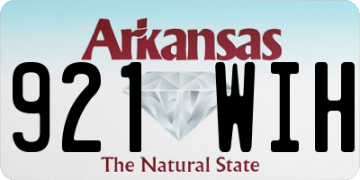 AR license plate 921WIH