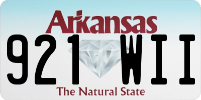 AR license plate 921WII