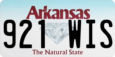 AR license plate 921WIS