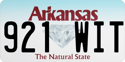 AR license plate 921WIT